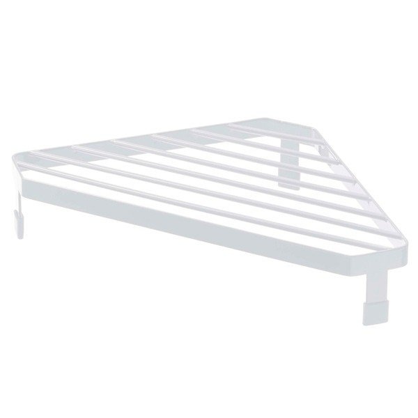 Hylla för spisen, TOWER STOVE CORNER RACK, 22 x 22 x H 5 cm, Yamazaki, Vit