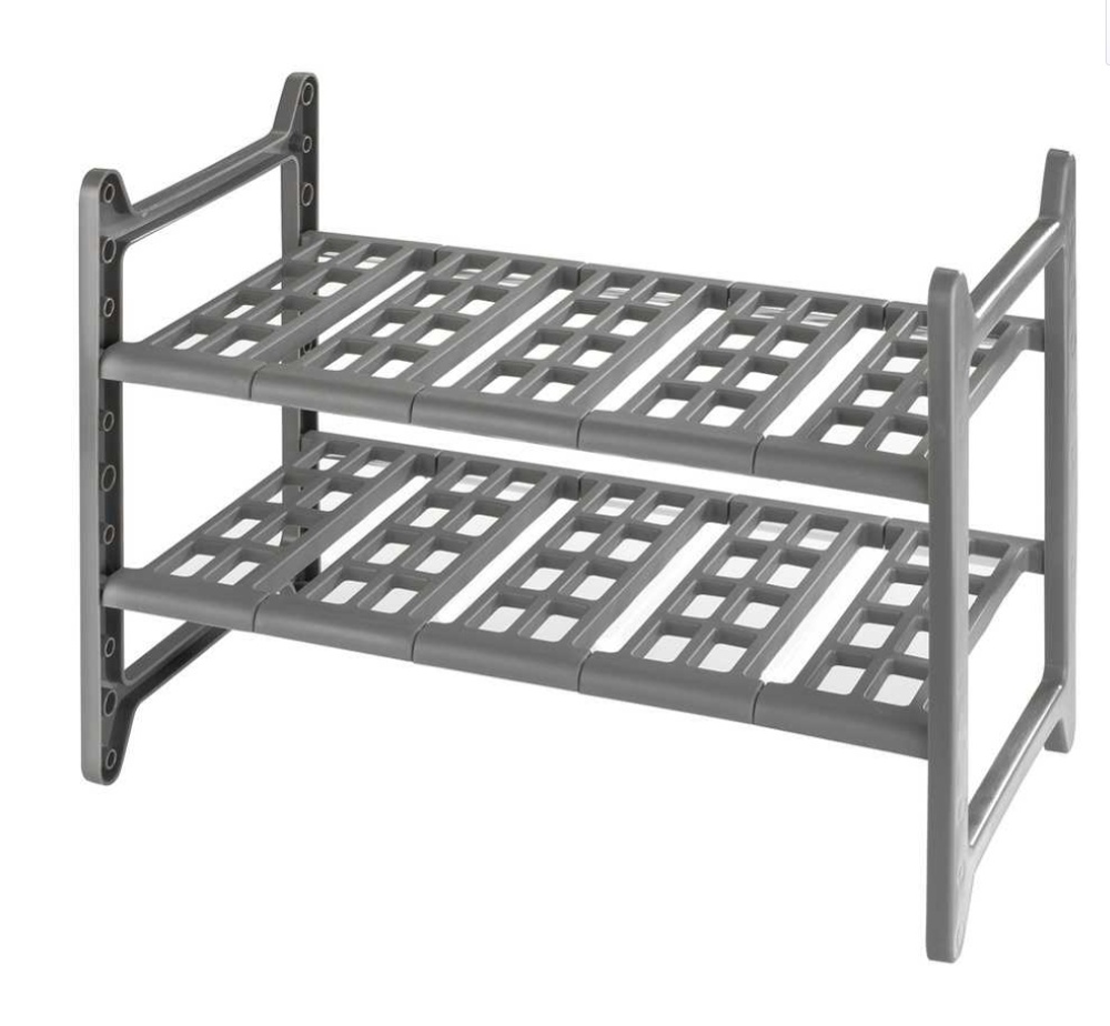 Hylla för under diskbänken, Justerbar, ADJUSTABLE UNDER SINK SHELF, 45 - 80 cm, Grå
