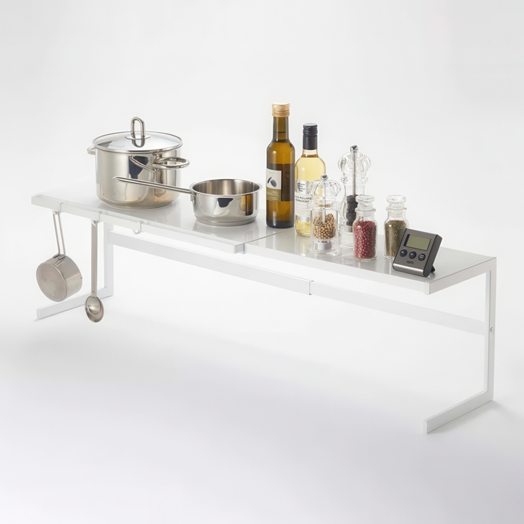 Hylla i metall, Expanderbar,  TOWER KITCHEN RACK, 54~92 x 22.5 x H 25