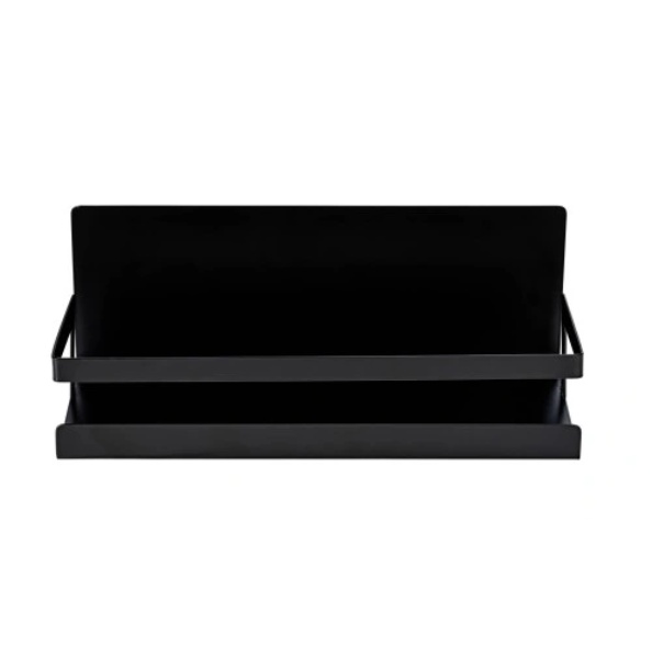 Hylla i metall, Magnetiskt / Självhäftande , SPICE SHELF, 30 x 11 x H 12 cm, Svart