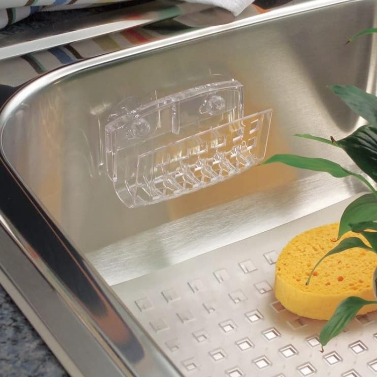 Hållare för Disksvamp, med sugproppar, SINKWORKS SPONGE HOLDER, Klar