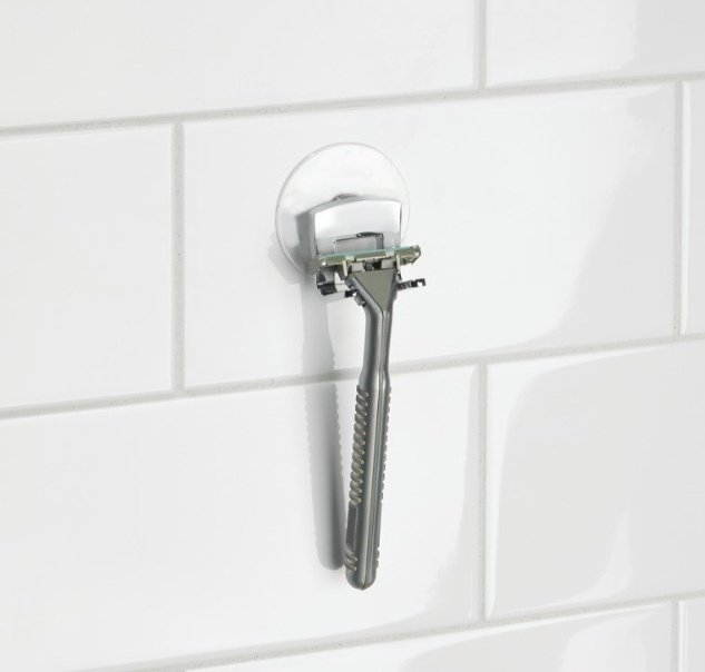 Hållare för rakhyvel med sugpropp, ID RAZOR HOLDER, Krom