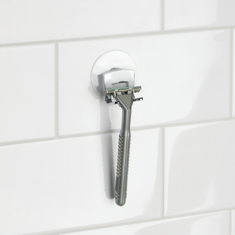 Hållare för rakhyvel med sugpropp, ID RAZOR HOLDER, Krom