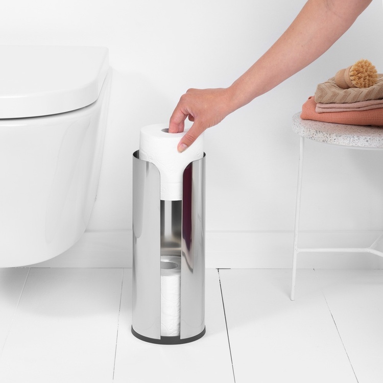 Toalettpappersförvaring, Brabantia, Rostfritt stål