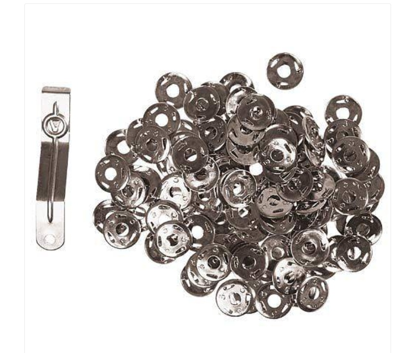 Häftstift, treuddade, 100 st, DREIZACK, Ã˜ 12 mm, Silver