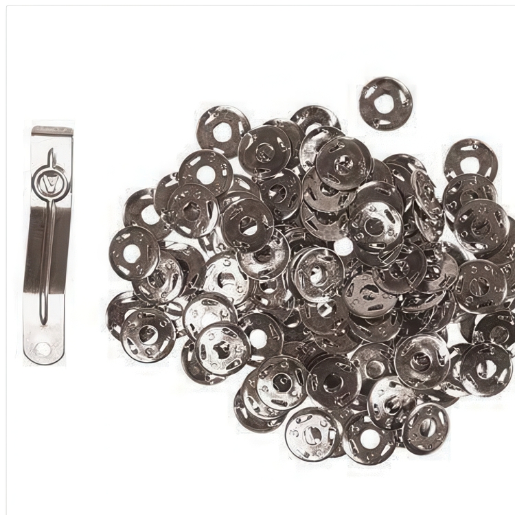 Häftstift, treuddade, 100 st, DREIZACK, Ø 12 mm, Silver