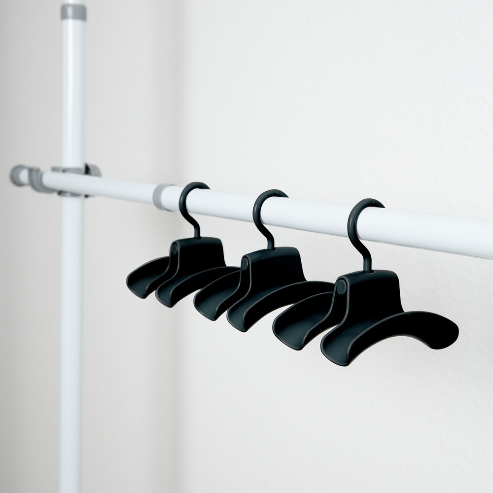 Hängande förvaring för väskor med galge, 3 st, HANDTASCHENHALTER, Svart