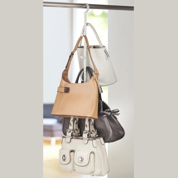 Hängande förvaring för väskor SMART CLOSET HANGER Yamazaki Vit