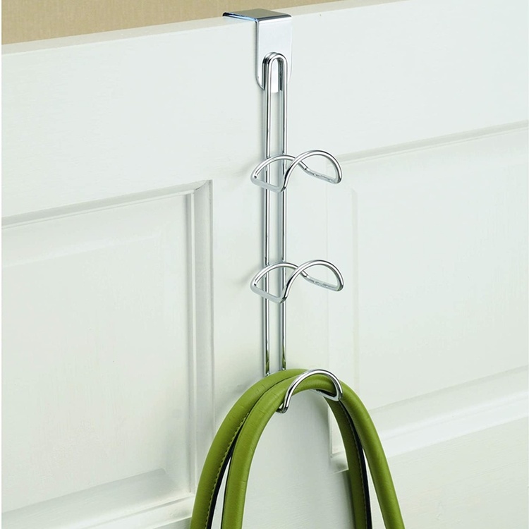 Hängande förvaring för väskor, Över dörr, CLASSICO HANDBAG HOLDER, 5 x H 27 cm, Silver