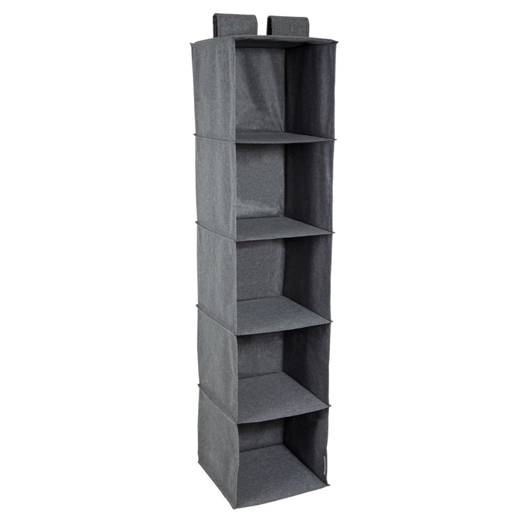 Hängande Hyllor, 5 fack, BIGSO HANGING CLOSET, 30 x 30 x H 133,5 cm, Grå