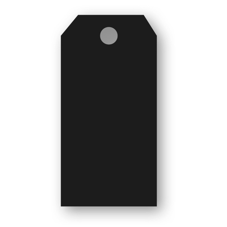 Hängetiketter PAPPERIX , 10 st, svart | Förvaring - Magneter och självhäftande - Skyltar och etiketter | Pryloteket