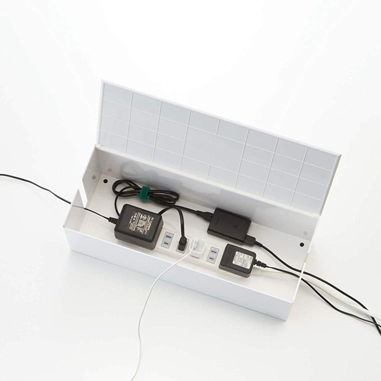 Kabelsamlare, WEB CABLE BOX, 40 x 15,5 x H 14,5 cm, Yamazaki, Vit