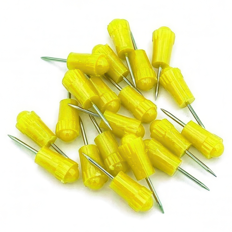 Kartnålar, 50st, PUSH PINS SPECIAL, Gula