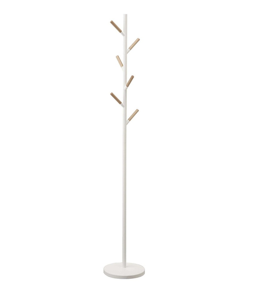 Klädhängare, PLAIN TREE COAT HANGER, Ø 28 x H 177 cm, Yamazaki , Vit