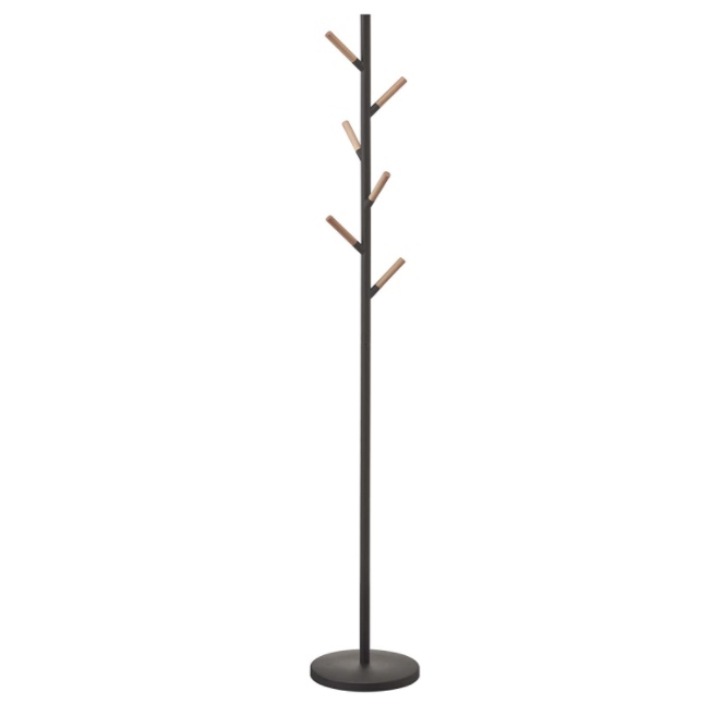 Klädhängare, PLAIN TREE COAT HANGER, Ø 28 x H 177 cm, Yamazaki, Svart