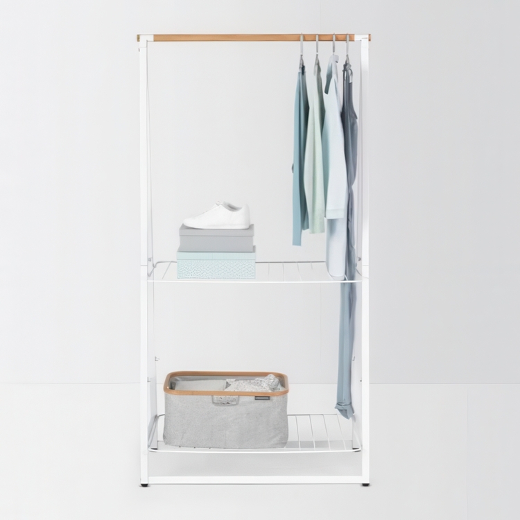 Klädställning med hyllor,  BRABANTIA LINN LARGE,  99,5 x 57 x H 190 cm