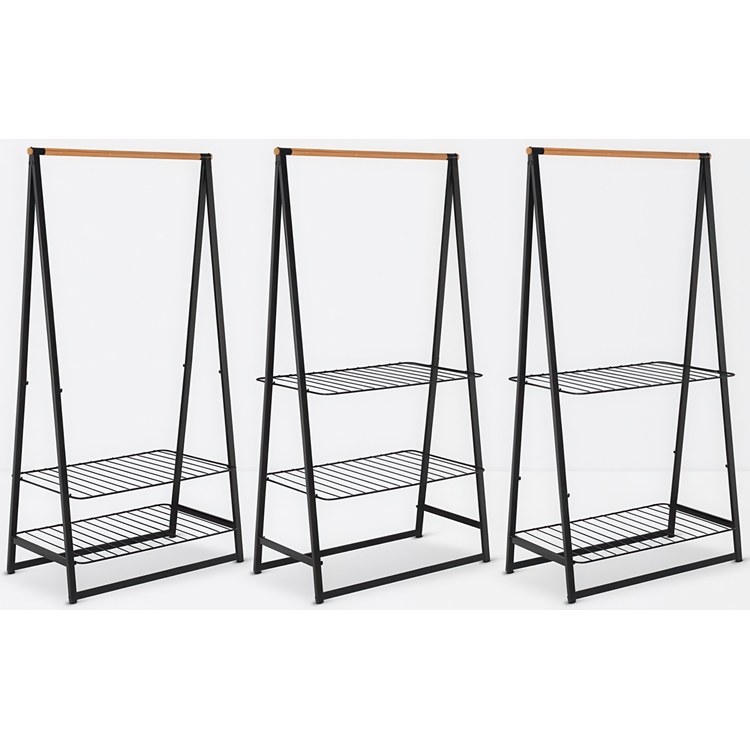 Klädställning med hyllor, BRABANTIA LINN LARGE, 99,5 x 57 x H 190 cm