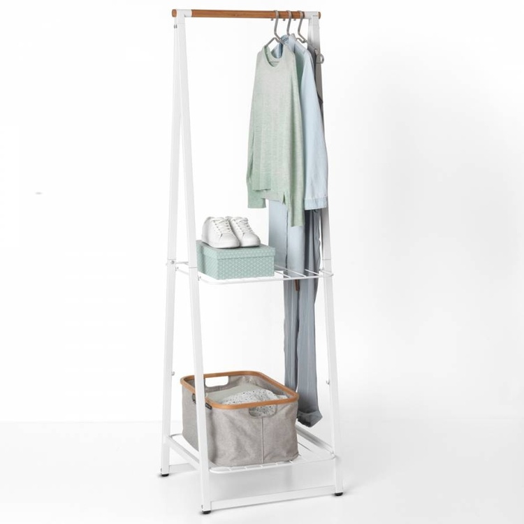 Klädställning med hyllor, BRABANTIA LINN SMALL, 60,6 x 57 x H 190 cm,