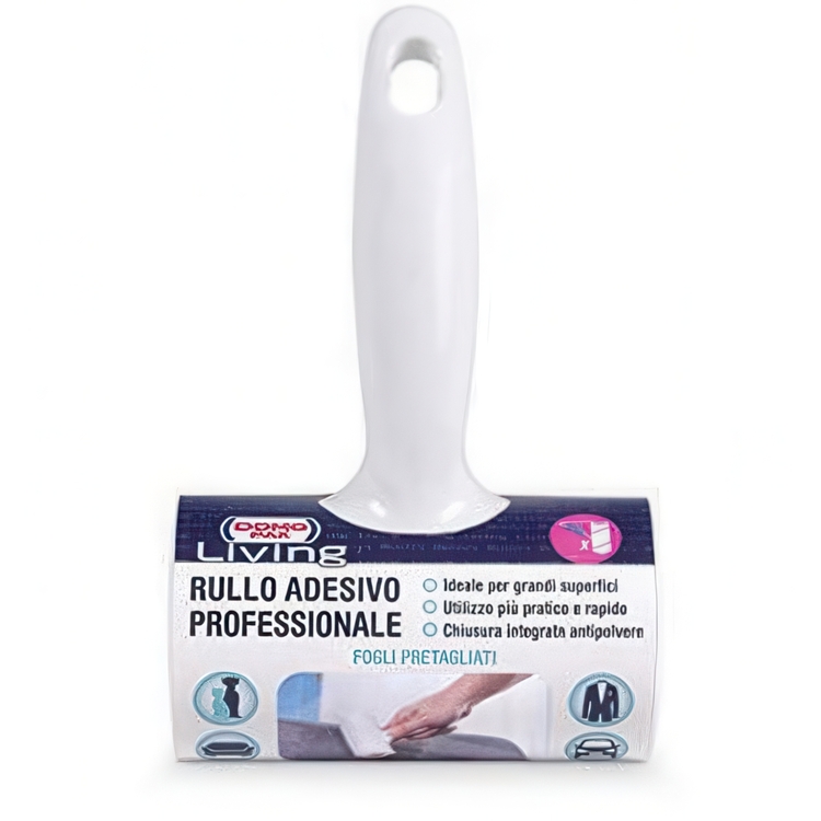 Klädvårdsrulle med skydd , RULLO PROFESSIONALE, 48 ark, Vit / grå
