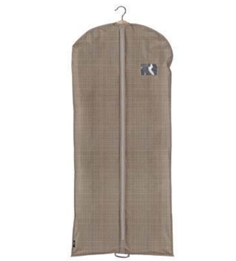 Klädöverdrag av återanvänd plast, Lång, VITA ECO DRESS COVER, 60 x H 135 cm, Brun