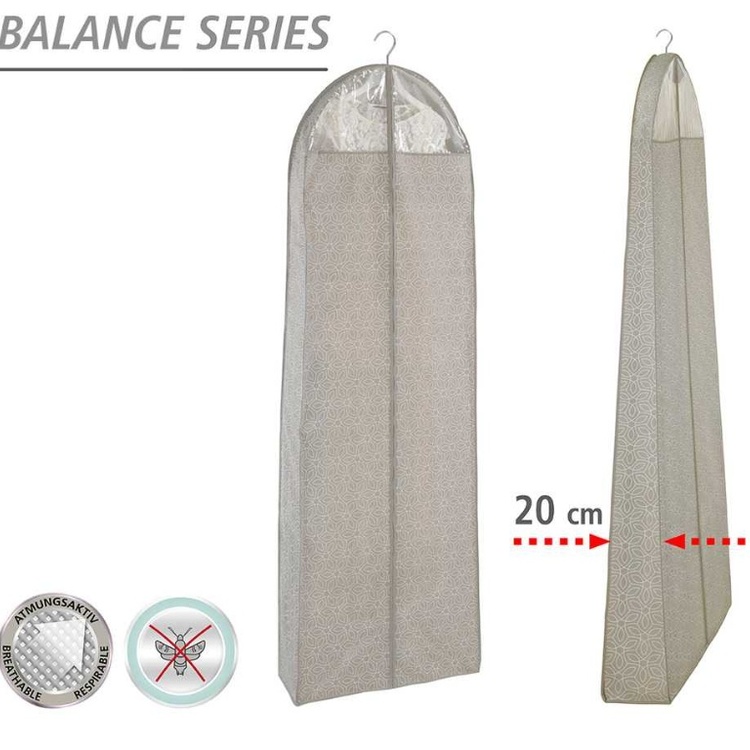 Klädöverdrag för festklänningar, Extra Långt, BALANCE PARTY DRESS, 60 x 20 x H 180 cm, Beige