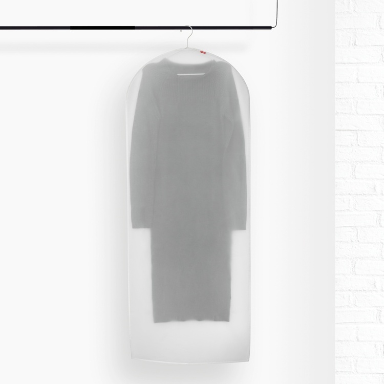Klädöverdrag, Extra Lång, MILKY WHITE LARGE, 60 x H 150 cm, Transparent vit