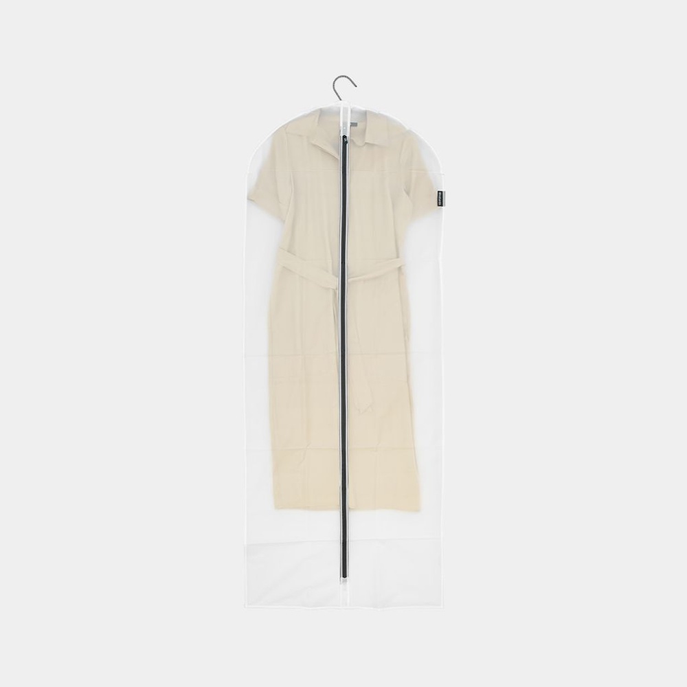 Klädöverdrag, Extra Långa, 2 st, BRABANTIA - XL - 60 x H 150 cm, Transparent / Svart