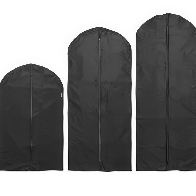 Klädöverdrag, Set med 3 st, BRABANTIA - MEDIUM + LARGE + XL , Svarta