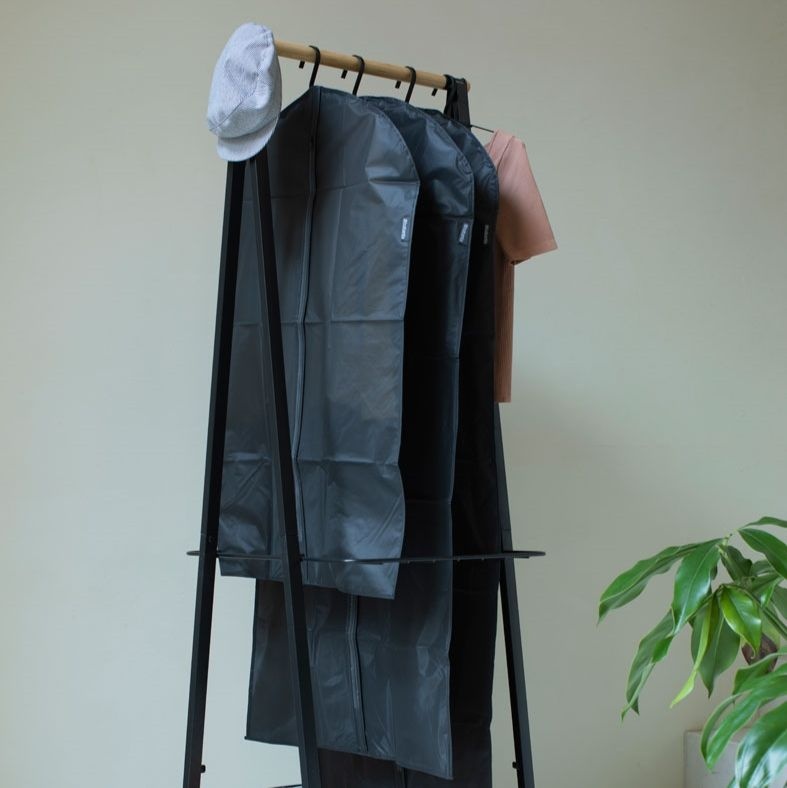 Klädöverdrag, Set med 3 st, BRABANTIA - MEDIUM + LARGE + XL , Svarta