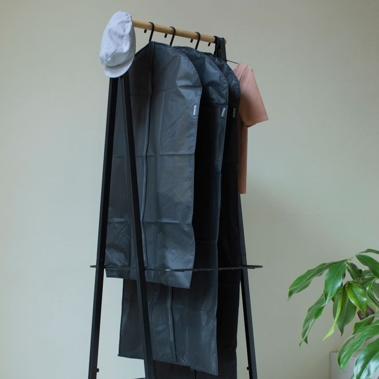 Klädöverdrag, Set med 3 st, BRABANTIA - MEDIUM + LARGE + XL , Svarta