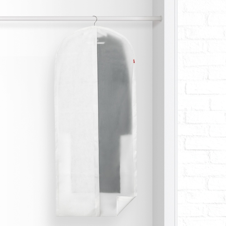 Klädöverdrag, Extra Lång, NON WOVEN, 60 x 5 x H 150, Vit / Klar