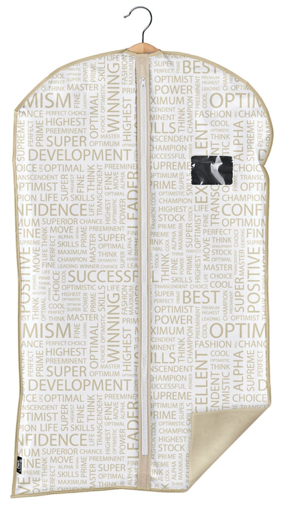 Klädöverdrag, Kort, URBAN GOLD, 60 x H 100 cm, Vit / Beige