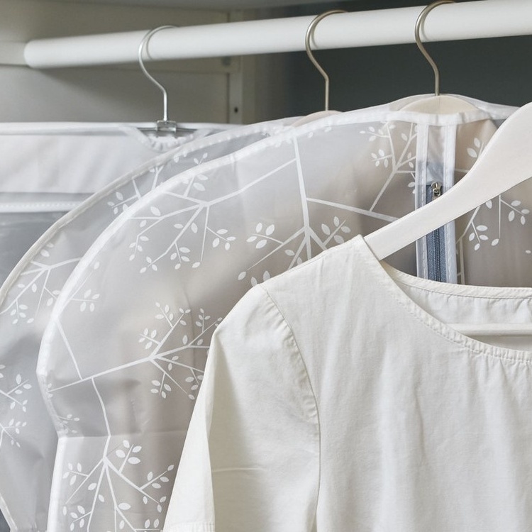 Klädöverdrag, Lång, WHITE LEAF, 60 x H135 cm, Vit