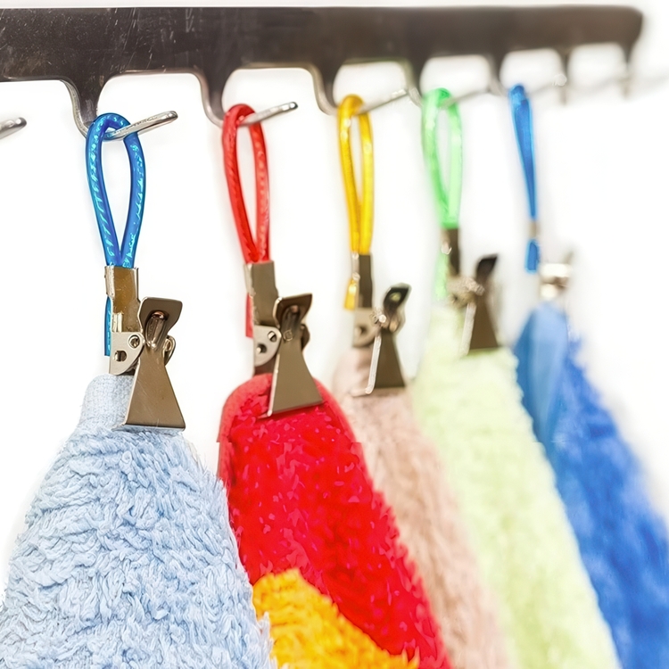 Klämmor för handdukar som saknar ögla, 5 st, HABO TOWEL CLIPS, Blandad