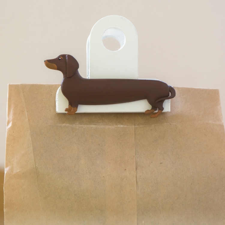Klämmor, Taxar, DOG BAG CLIPS, 3 st, Kikkerland, Mixade färger