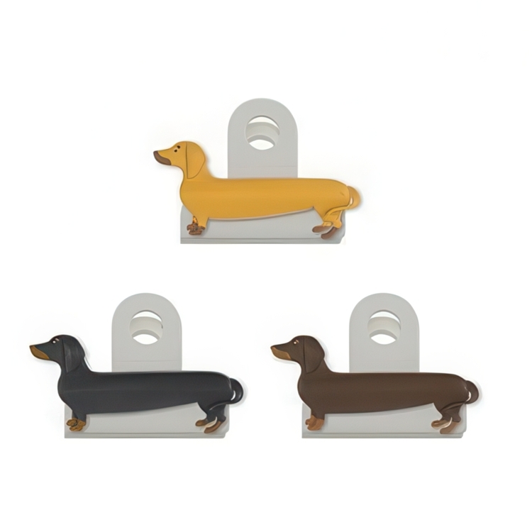Klämmor, Taxar, DOG BAG CLIPS, 3 st, Kikkerland, Mixade färger