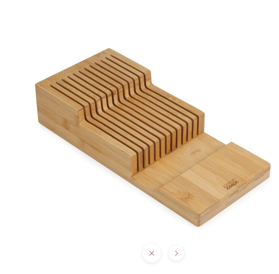 Knivställ för 12 st knivar, LARGE DRAWERSTORE BAMBOO, Joseph Joseph, 39,7 x 17,6 x H 8,4 cm, Natur