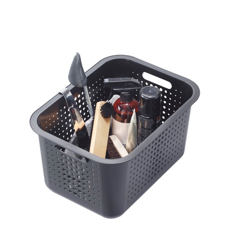 Korg / Låda, SMARTSTORE 13L BASKET RECYCLED, 37 x 28 x H20 cm, Grå