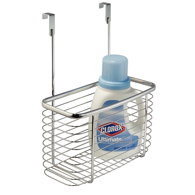 Korg för skåpdörr, Hög, ID OVER CABINET BASKET, 15 x 28 x H 35 cm, Silver