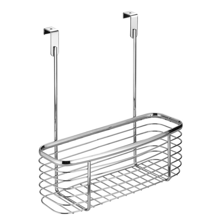 Korg för skåpdörr, Låg, AXIS, 28 x 13,5 x H30,5 cm, Silver