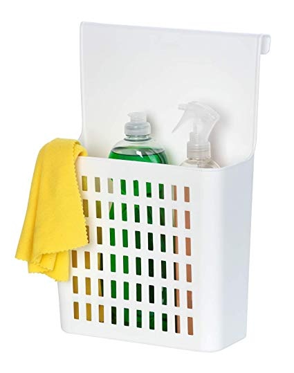 Korg för skåpdörr, Plast, TÜR-ORGANIZER, 24 x 12 cm H35,5, Vit