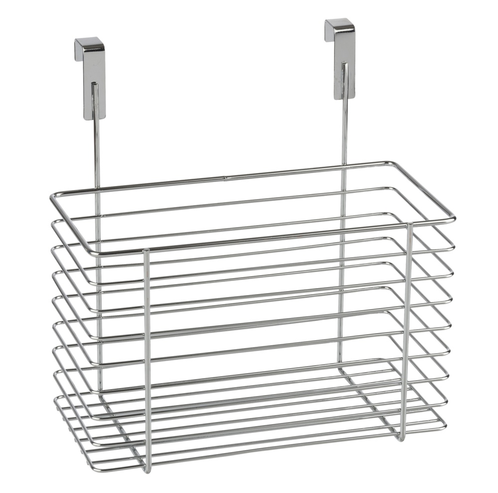 Korg i metall för skåpdörr, LARGE EINHÄNGEKORB, 24 x 15 x H24,5cm, Silver