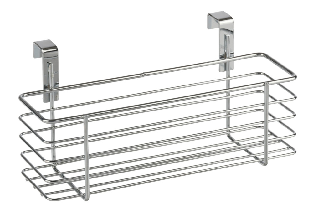 Korg i metall för skåpdörr, SLIM EINHÃ„NGEKORB, 24 x 10 x H 11,5 cm, Silver