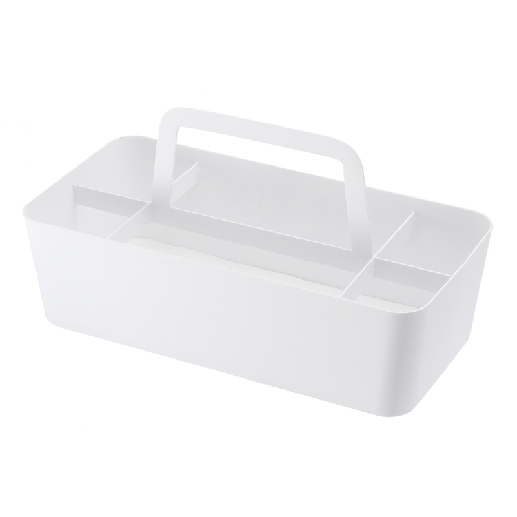 Korg i metall, TOWER TOOL BOX, 30 x 15 x H 15 cm, Yamazaki, Vit