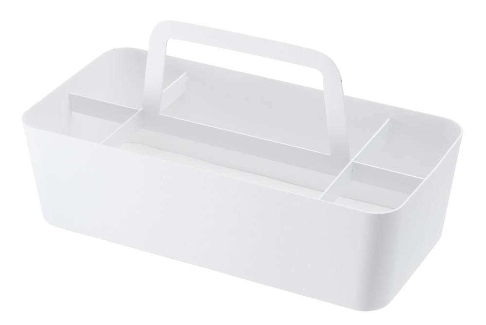 Korg i metall, TOWER TOOL BOX, 30 x 15 x H 15 cm, Yamazaki, Vit
