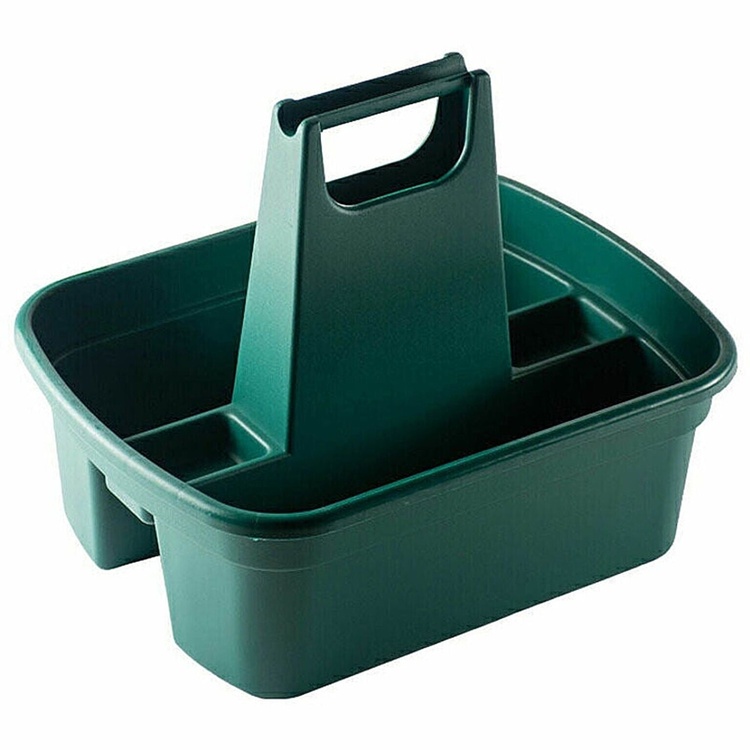 Korg med extra högt bärhandtag, HOME & GARDEN TIDY, 40 x 30 x H 30 cm, Grön