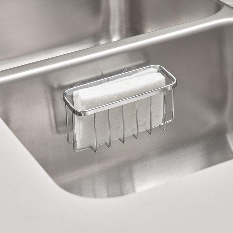 Korg till diskbaljan, med sugproppar, SMALL SUCTION SINK CADDY, Silver