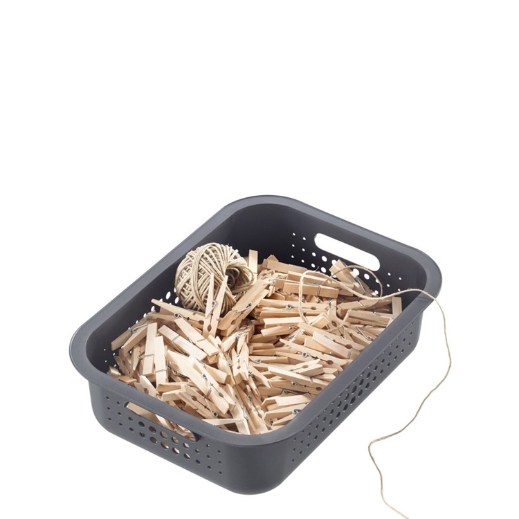 Korg, SMARTSTORE 6L BASKET RECYCLED, 37 x 28 x H10 cm, Grå