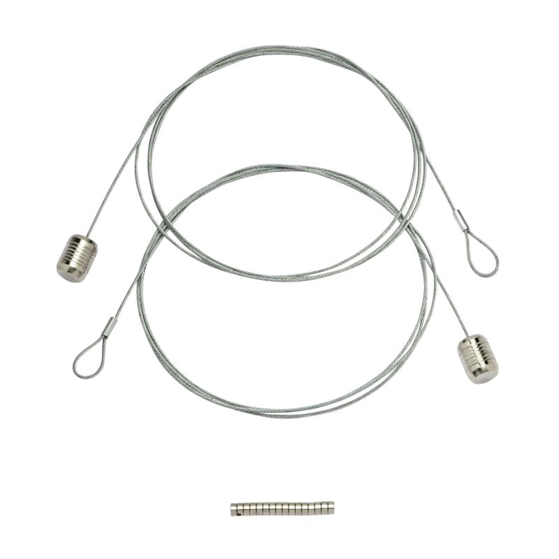 Korthållare, Magnetisk, Lodrät, STEELY DAN, 200 cm, Silver