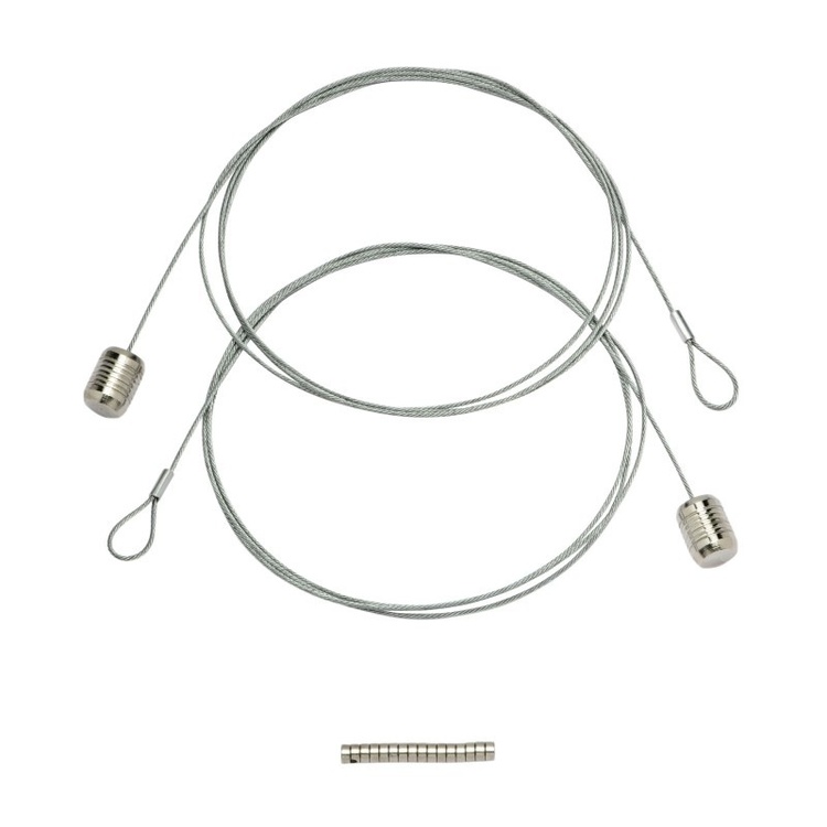 Korthållare, Magnetisk, Lodrät, STEELY DAN, 200 cm, Silver
